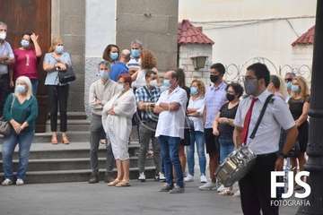 Telde despide con honores y lágrimas a su agente Martín Calzada (Foto Francisco Javier Santana)
